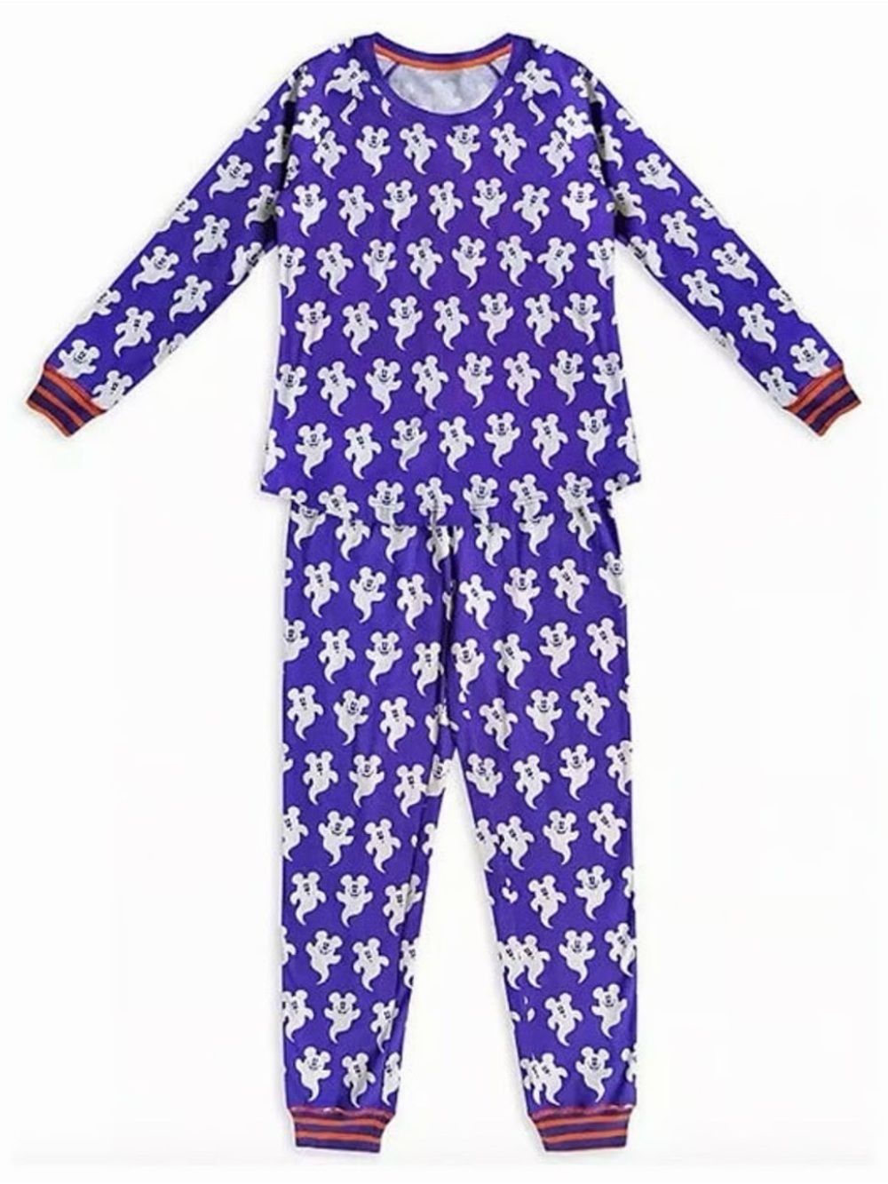 Official Disney Purple Ghost Print Pajama Set